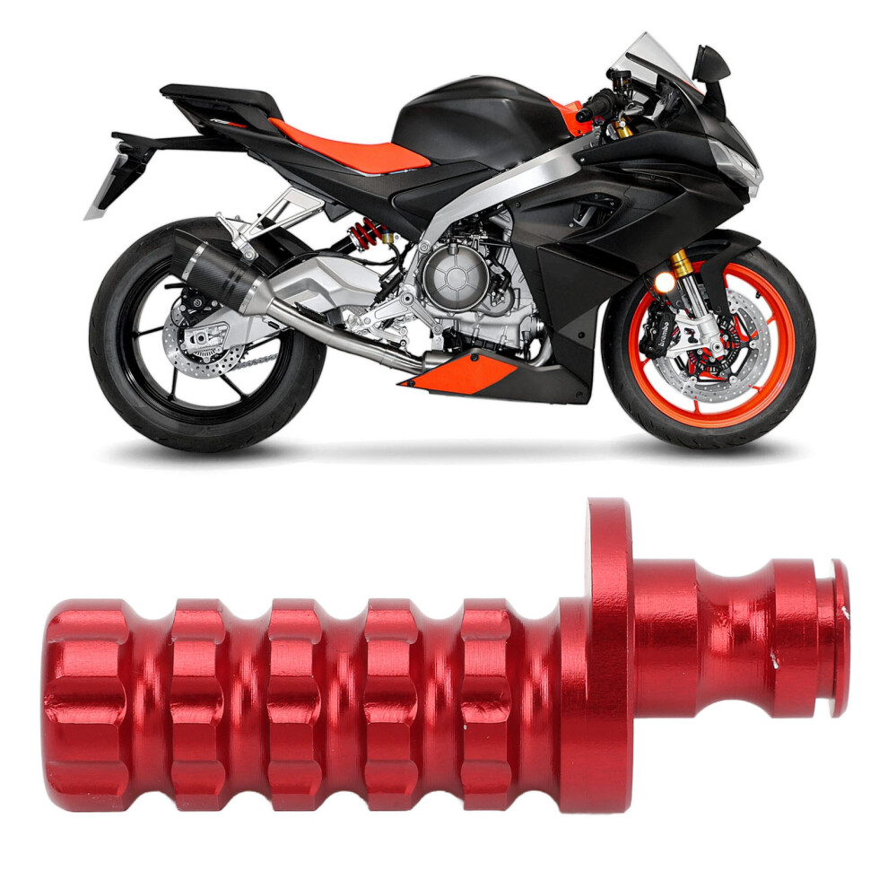 Motorcycle Rear Brake Lever Pedal Aluminium Alloy Gear Shift Lever Foot Pegs Replacement For Aprilia Rs660 Tuono 660 Red 8401314211502