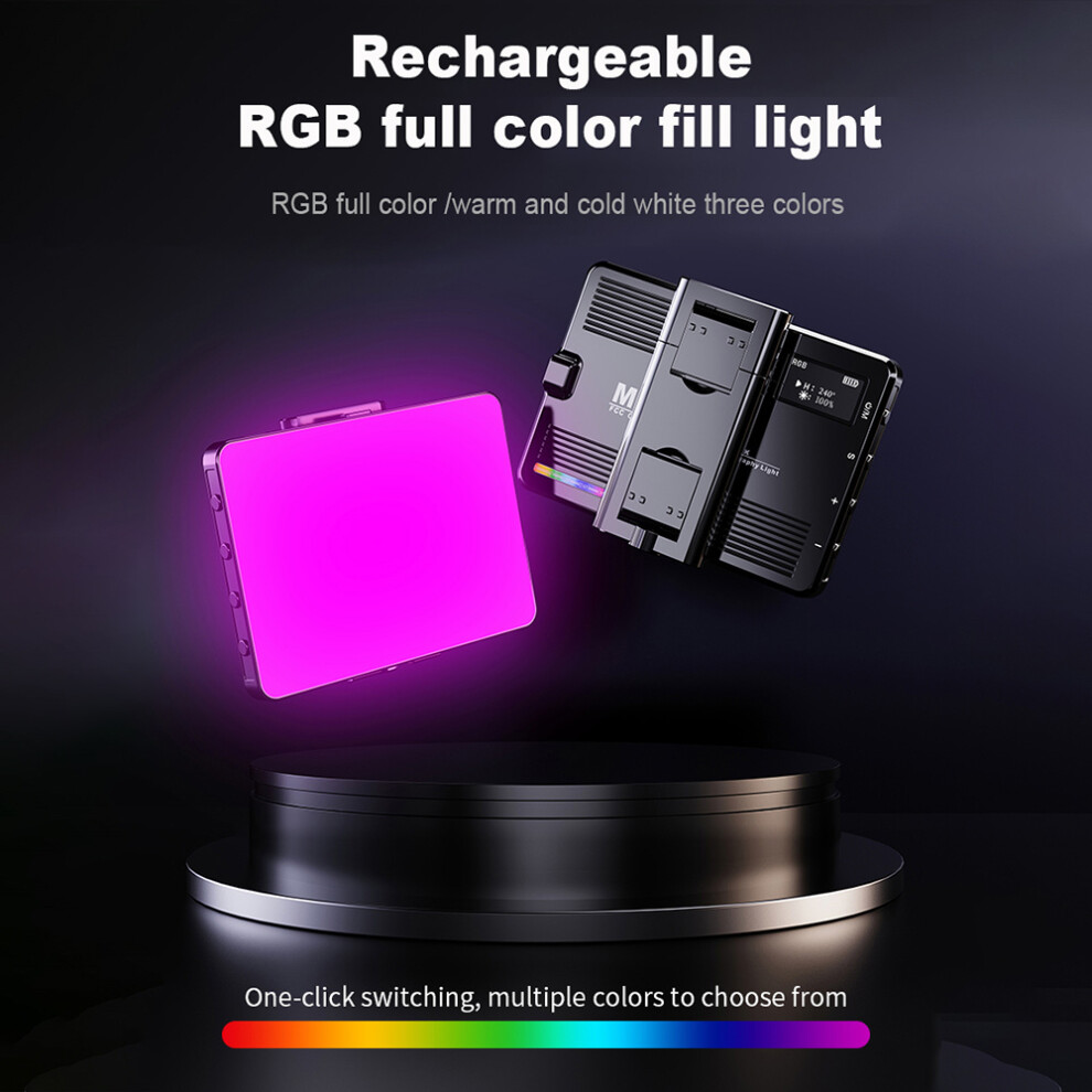 M16 5W Rgb Photography Lamp Pocket Led 3000K-9900K Color Temperature Stepless Dimmable With 72 Led Beads 20 Fx Ing Effects 1/4In Light 3391314212782