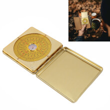 Feng Shui Luo Pan Iron Precise with Flipping Cover Feng Shui Compass for Learning Residential Feng Shui L