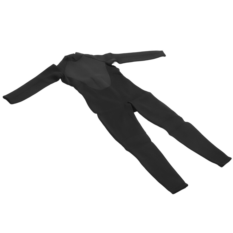 3mm Neoprene Wetsuit UV Protection Full Body Diving Suit Long Sleeve Front Zip Wetsuit for Diving Snorkeling Surfing Swimming Black L