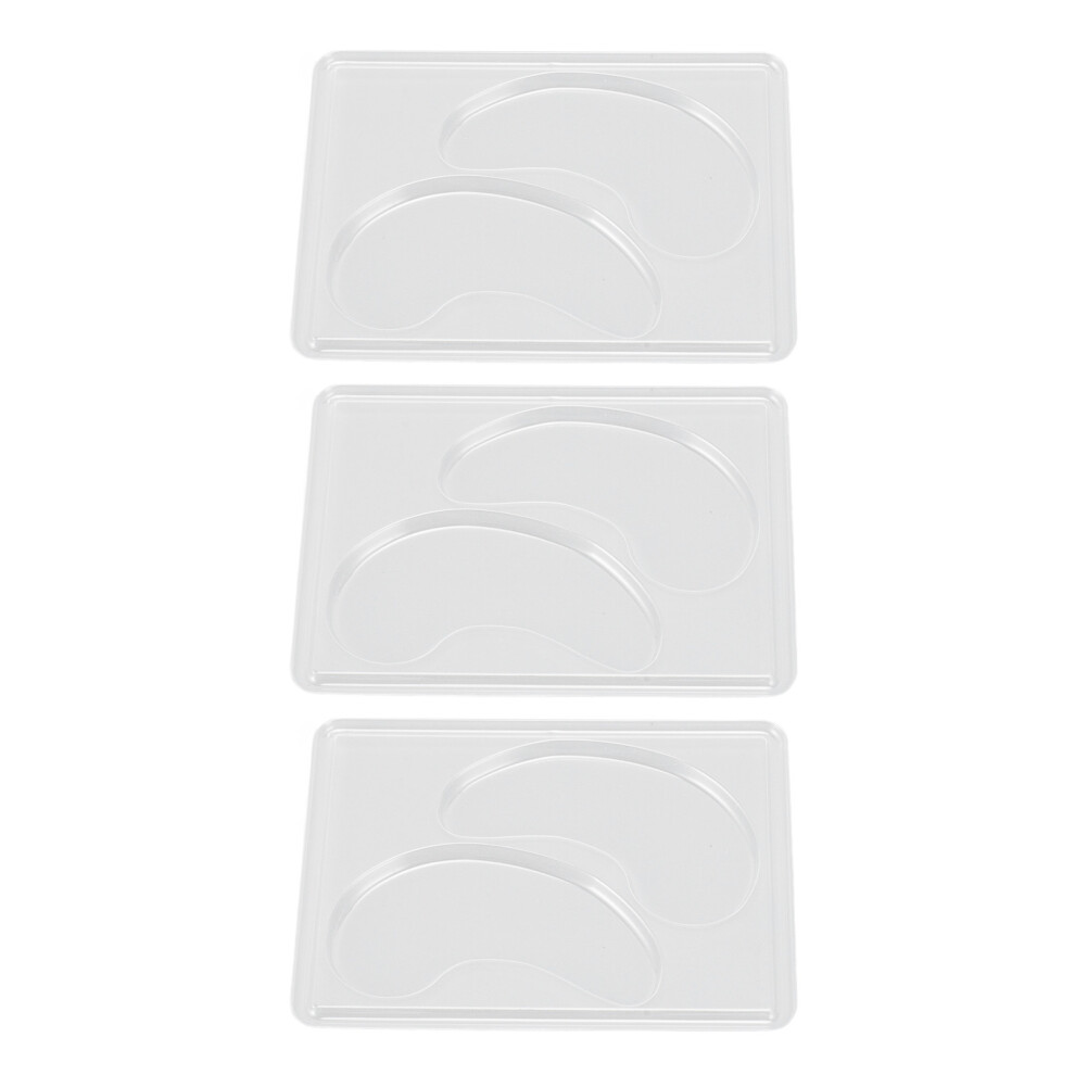 24 Pairs Under Eye Patches Mold Plastic Transparent Eye Patch Molds Tray for Facial Mask Machine