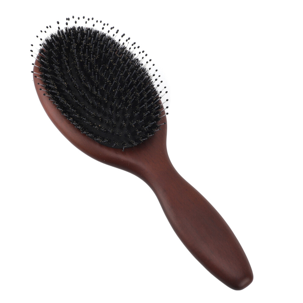Wooden Hair Brush Reduce Frizz Anti Static Massage Scalp Promote Circulation Paddle Detangling Brush