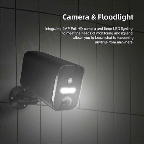 4G SIM Battery Powered Security Spotlight Camera Floodlight Camera 2