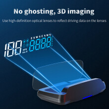 HUD-5.2 Schwarz 69x133x57mm GPS Head-Up-Display