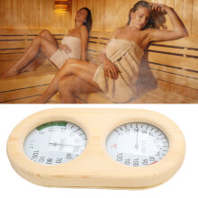 2-in-1 Sauna-Thermometer und Hygrometer Holz 24,5 13,3 cm