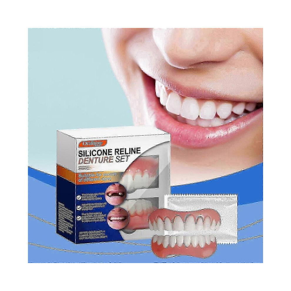 Silicone Resin Denture Setdental Beauty Sets, Enhance Smile Beauty, Comfortable Material Dentures