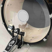2pcs Drum Patch Easy Application PET Single Pedal Drumhead Patches for Bass Drum Percussion Instrument