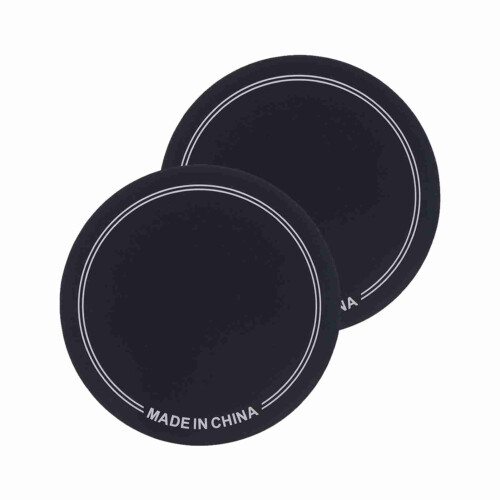 2er Pack PET-Drum-Patch, 11 cm / 4,3 in, Schwarz 1