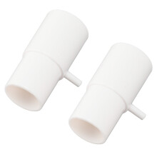 2 Stück Sauerstoff-Anschluss-Adapter 3-Wege-T-Stück ABS