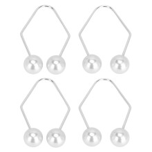 2 Paar Dimple-Trainer-Werkzeug Legierungsbälle Weiß