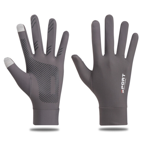Sonnenhandschuhe Ice Silk Grau M, rutschfest 2