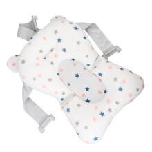 Baby Bath Support Cushion Soft Infant Bath Supporter Net Newborn Bathtub Mat Nonslip Floating Baby Bathtub Pillow