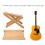 Guitar Foot Rest Adjustable Height 4 Position Foldable Solid Wood Foot Stool for Performance Practice 3