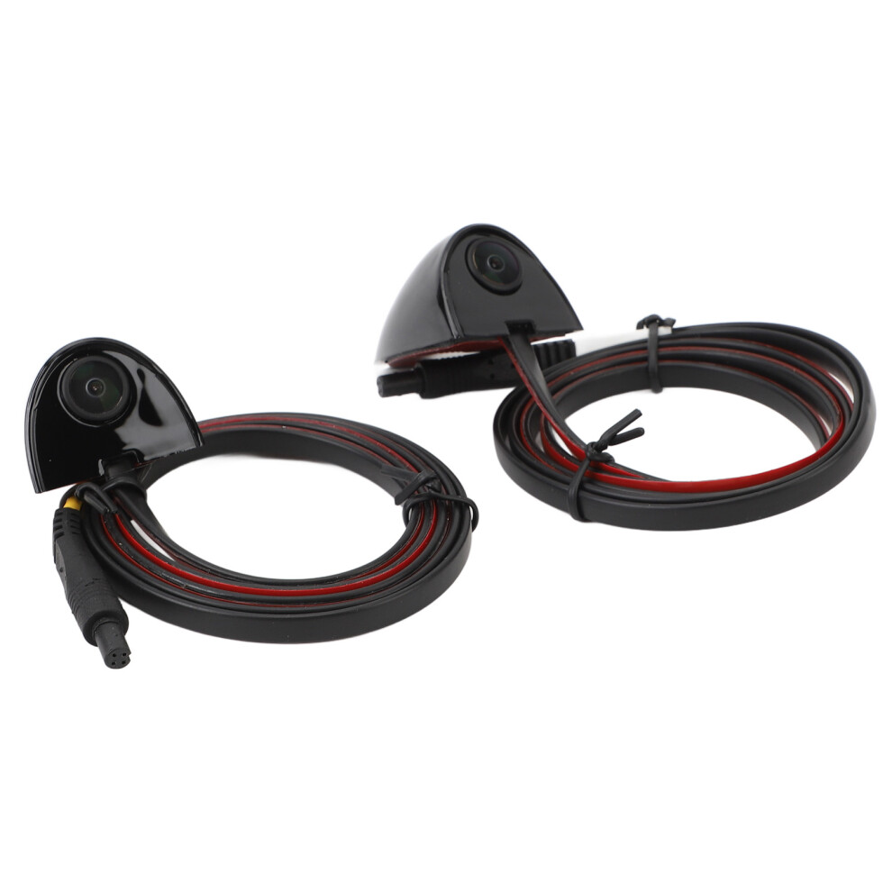 Car Blind Spot Camera Night Vision Assist Waterproof Tape Mounting Left Right Side View Camera For Car Surveillance System Black 4641314243620