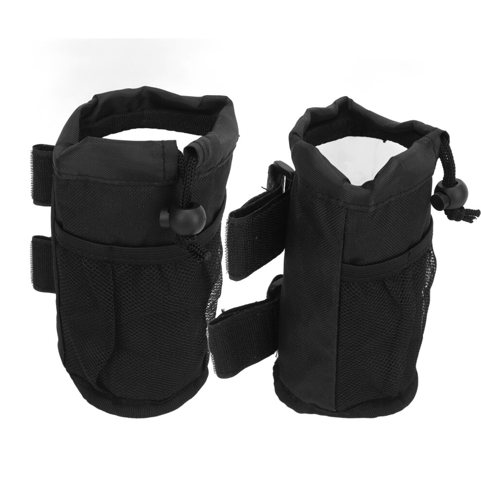 2PCS Roll Bar Cup Holder 600D Oxford Fabric Stable for UTV Wheelchair Scooter Walker Bicycle Golf Cart Boat