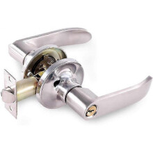Stainless Steel Rustproof Door Handle Lock Anti-Corrosion Handle Lever Ball Shape Hardware Knobs Lockset Indoor for Use of Entry,Passage,and Bathroom