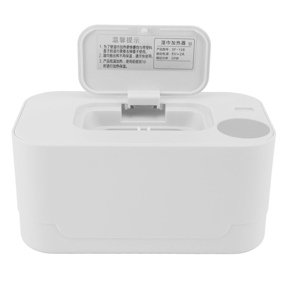 Compact Wipes Warmer Portable Wipe Warmer Baby Wet Wipes Dispenser For Vehicle Home Use Constant Temperature White