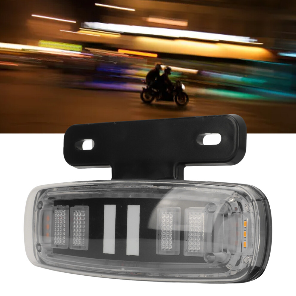 12V Motorcycle Tail Brake Turn Signal With License Plate Bracket For Electric Bicycle Electric Scooter Dirt Bike Atvs Light 5011314247383