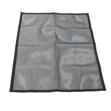 Schwarze PVC-Feuerstellen-Gitterabdeckung 29x40 Zoll, funkenfest, staubdichte Barriere