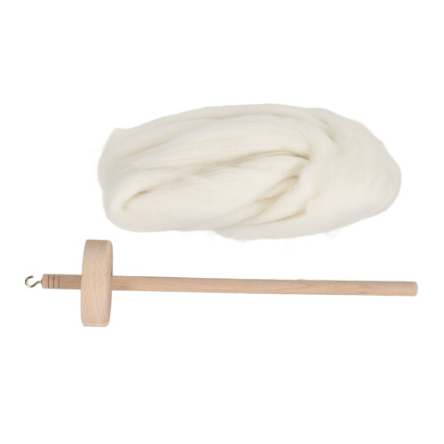 Holz Drop Spindel DIY Garnspin-Kit für Anfänger, 32,5 cm