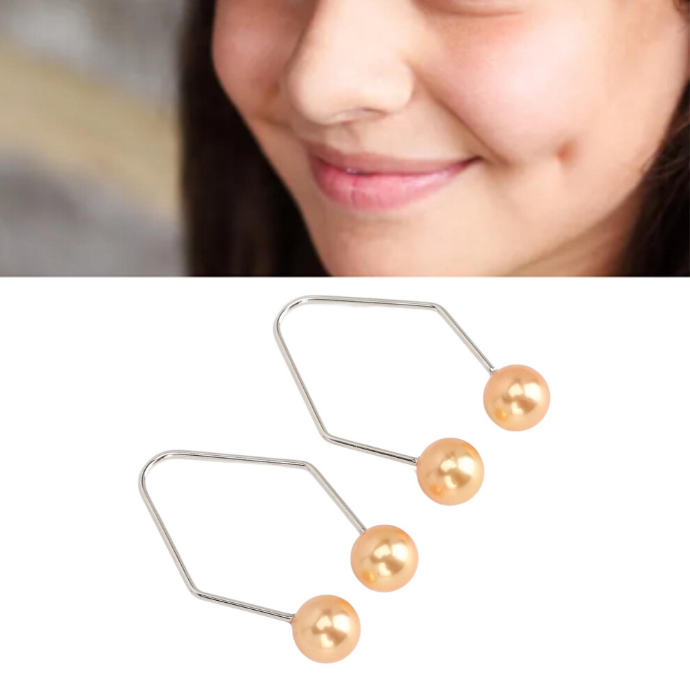 Orange 2 Pairs Dimple Maker Portable Easy To Wear Smile Beauty Dimple Exerciser For Cheek Face