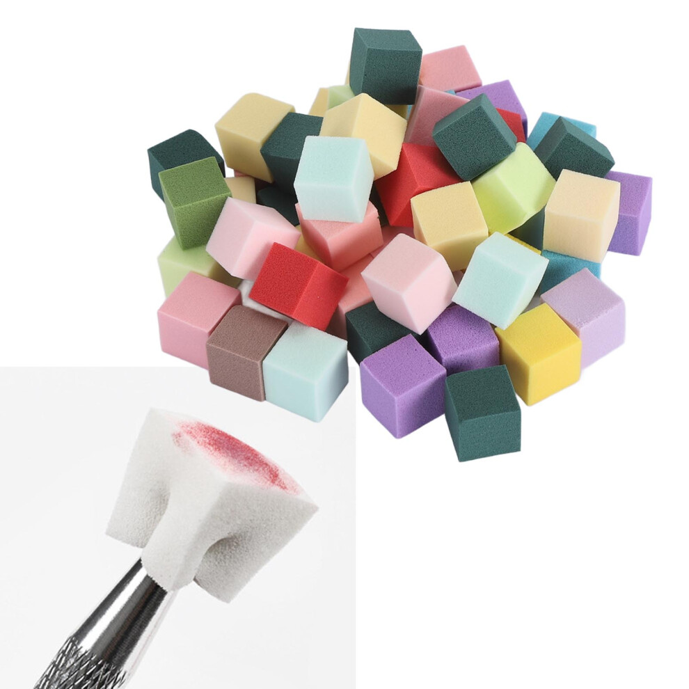 Manicure Nail Art Sponge Multifunctional Colorful Soft Texture Nail Makeup Sponge for Gradient Smudging Blush Application