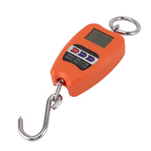 Tragbare elektronische Waage orange 200 kg kompakt