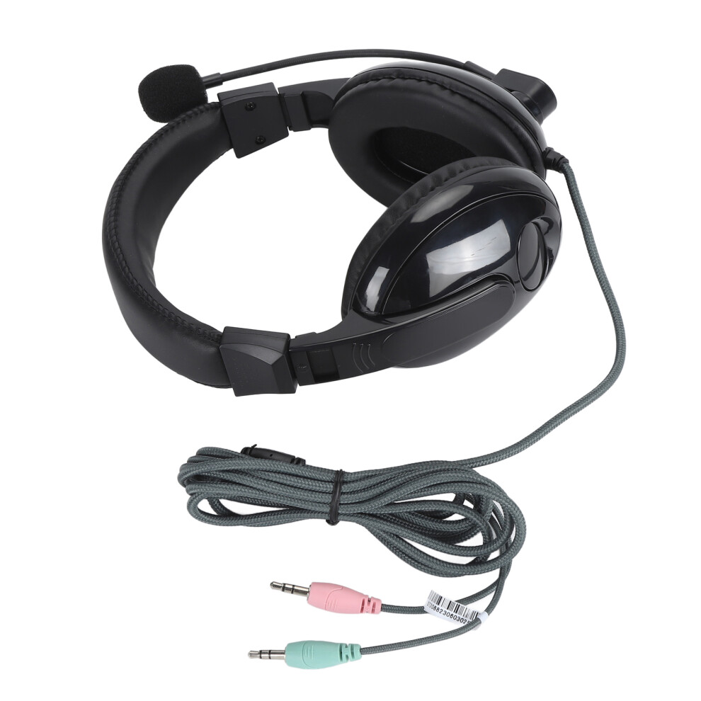 Wired Gaming Headset 360 Degree Rotation Microphone Headphones For Online Course Teleconference 9341314258635