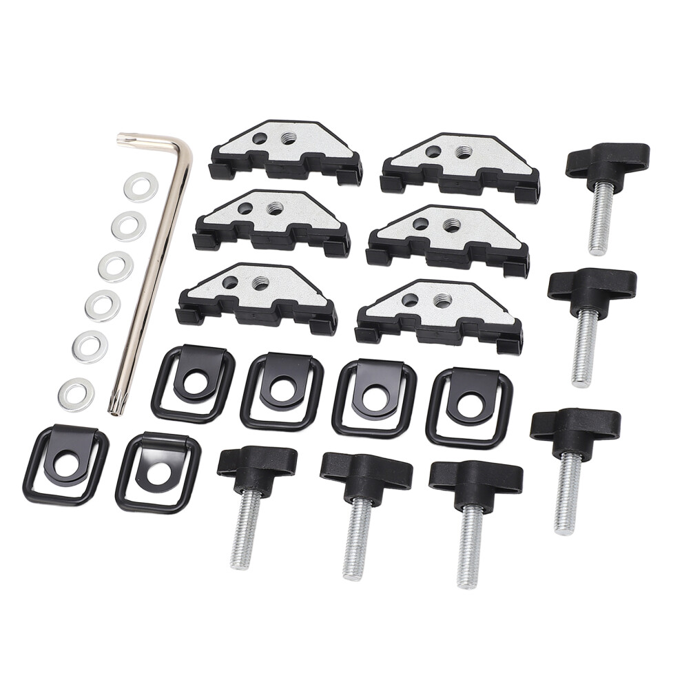 Hard Top Bolts And Nut Clips Kit Quick Removal Fastener Thumb Screws With Tie Down D Rings For Wrangler Yj Tj Jk Jku 1995Â2018 6941314259392