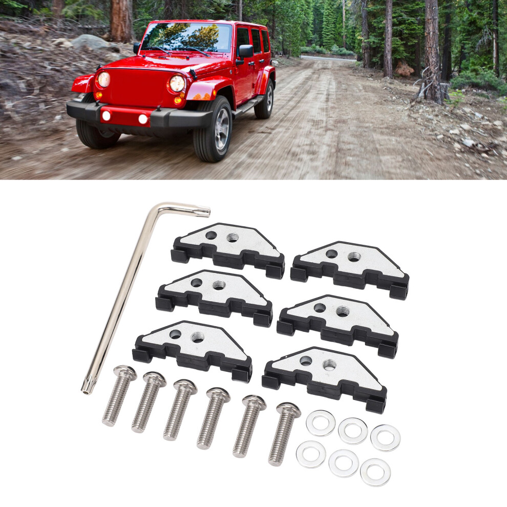 Hard Top Retainer Nut With Clip Vibration Reduction Quiet Operation Quick Removal Hard Top Hardware For Wrangler Jk Jku 9421314259433