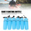 6 Stück Kayak-Containerflasche ABS Blau 6.3oz 4