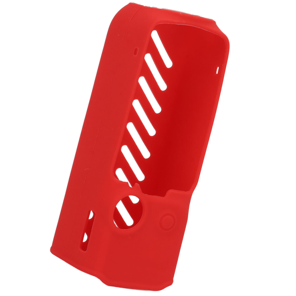 Silicone Case For Osmo Pocket 3 Action Camera Anti Scratch Non Slip Hollow Out Heat Dissipation Holes Protective Sleeve Cover Red 8011314263342