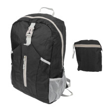 Ultraleichter faltbarer schwarzer Rucksack 210g 32x15x47cm