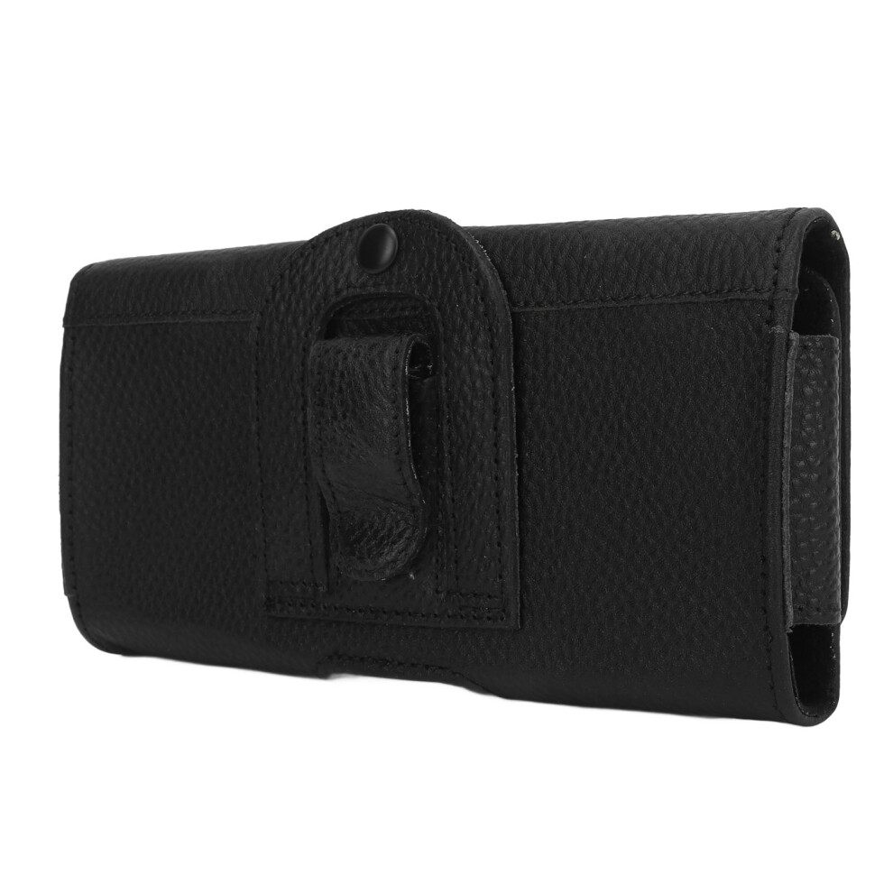 Cell Phone Belt Holder For Men Leather Cell Phone Belt Case Waist Carrying Pouch For 6.1 To 6.8 Inch Phones 7891314263877