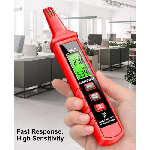 GN403 Digitales Temperatur- & Feuchtigkeitsmessgerät 2xAAA ABS Mini 2