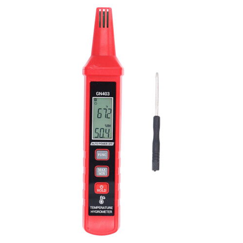 GN403 Digitales Temperatur- & Feuchtigkeitsmessgerät 2xAAA ABS Mini 1