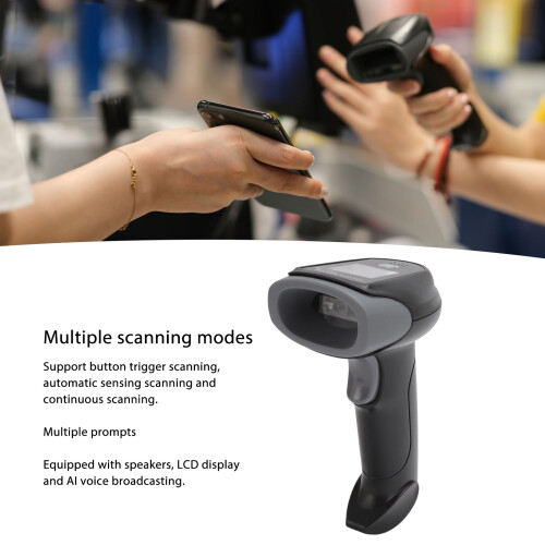 2D Barcode-Scanner USB/Drahtlos BT 500.000 1m 2