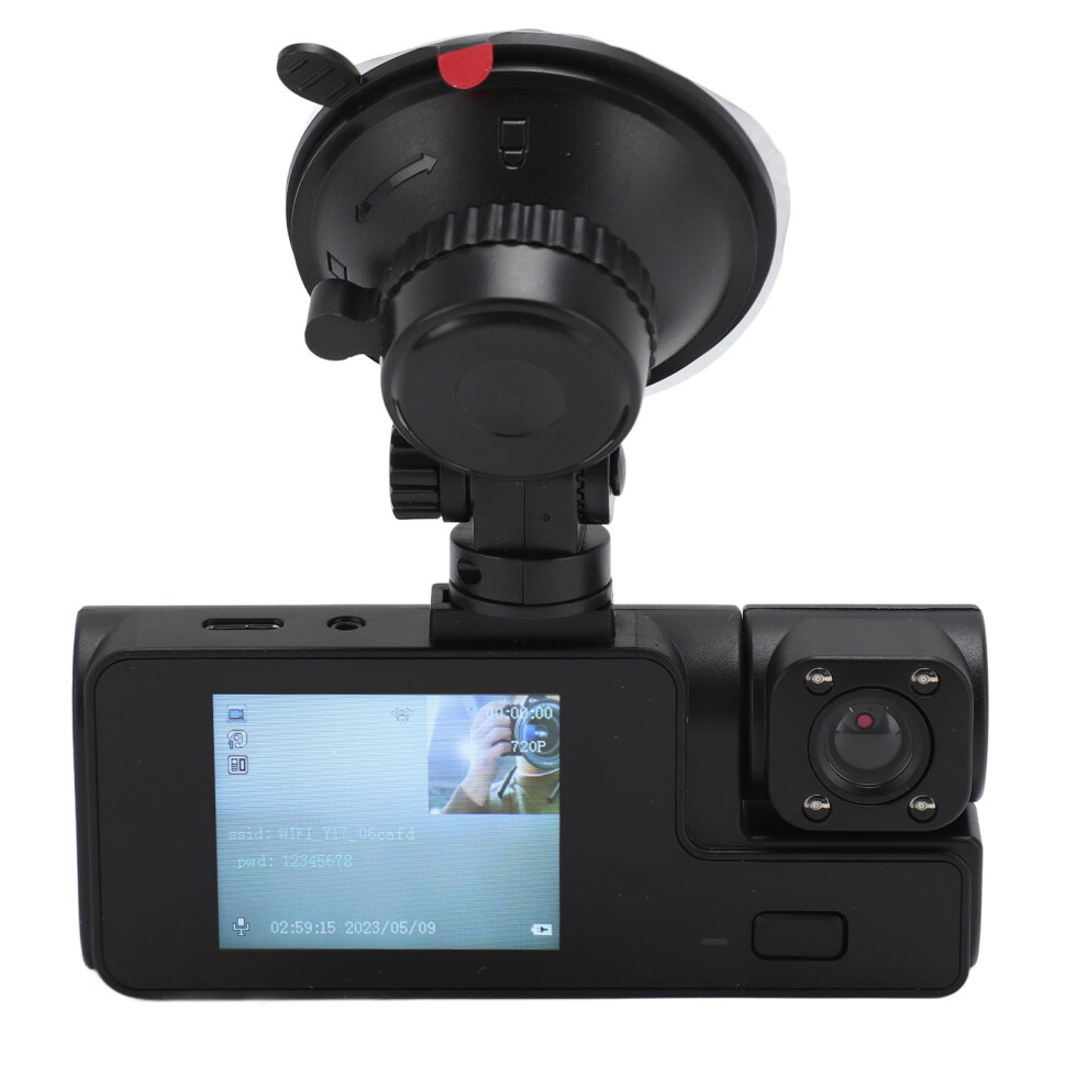 3 Channel Dash Cam Wireless WiFi Car Camera Infrared Night Vision Motion Detection G Sensor Car Driving Recorder for Taxi