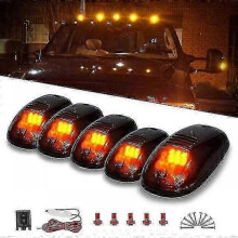 5x 12 Led Smoked Cab Roof Marker Lights Ambercompatible withDodge Ram 2500 3500 4500 03-16