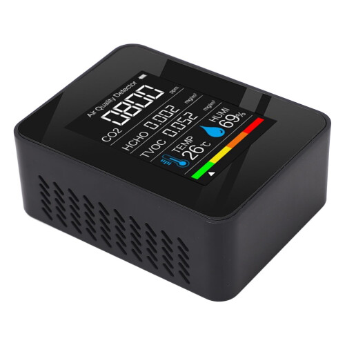 5-in-1 Luftqualitätsmonitor 1200 mAh Farb-LCD