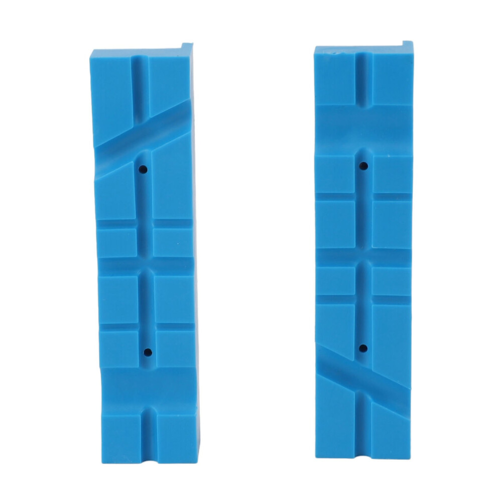 2Pcs Vise Jaw Pads Cover Protector Magnetic Multi Angle Groove Anti Slip Soft Pu Vice Jaw Accessory For Woodworking 6901314266615