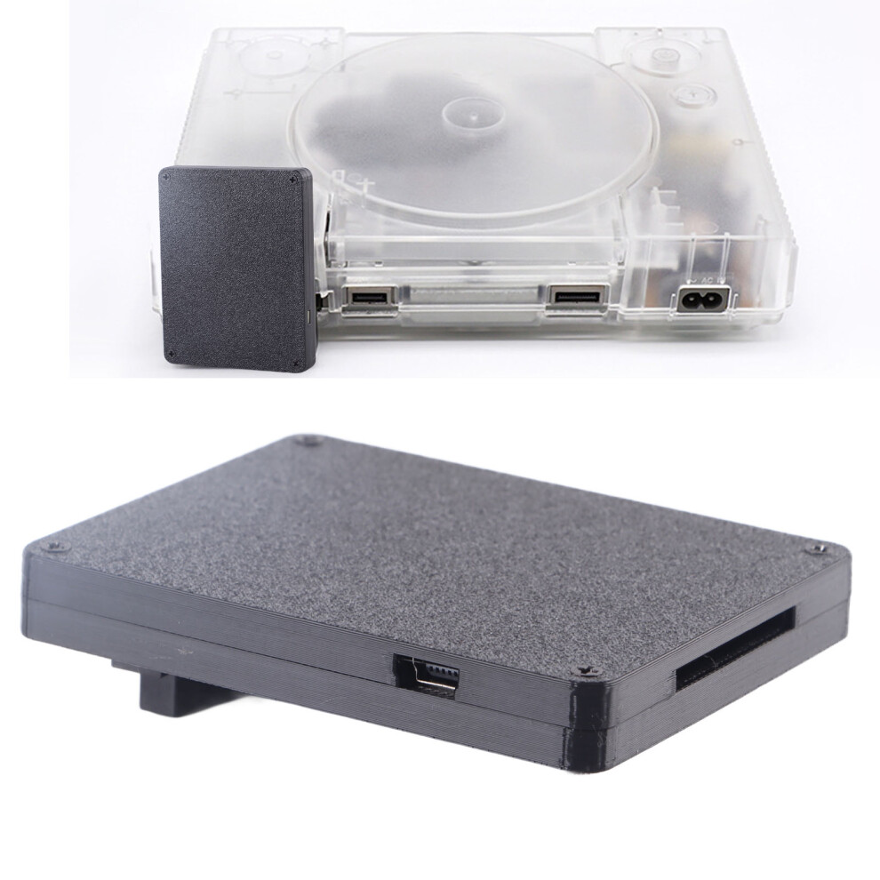 Optical Drive Emulator SDL Kit 3D Printed Case Gaming Accessories with Storage Card for PS1 Fat Retro Game Console Black with 32GB Storage-image-OPC-PHQT56C-NEW