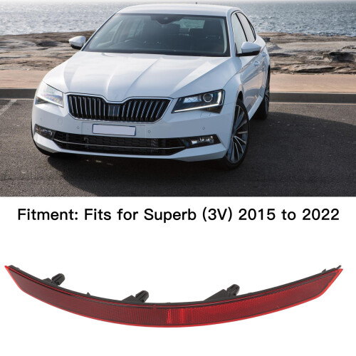 Hinterer Stoßfänger-Reflektor Rot ABS 3V 2015-2022 2
