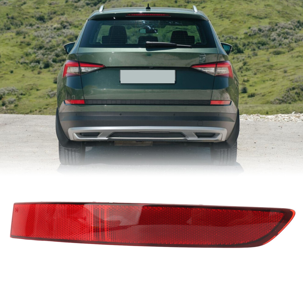 Rear Bumper Reflector Improve Driving Safety Lens Bumper Reflector Strip For Kodiaq Ns7 2016 To 2021 Right: 565945106 Red 4331314272231