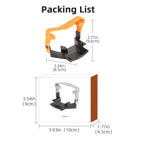 Propellerhalter AIR 3, 9.6x8.5x7.8 cm Schwarz/Orange 1