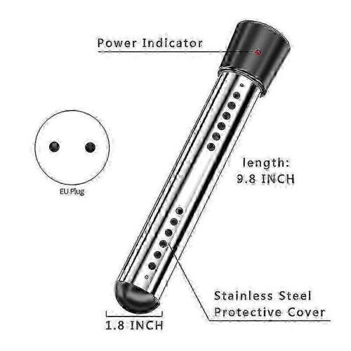 2500W Immersion Heater, Pool Heater Automatic Timer, Safe Pool Heating Immersion Heater, Perfect fo 1