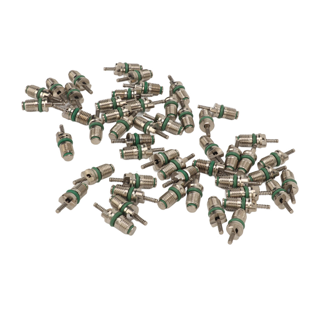 50Pcs R134a Car Air Conditioner Spool Steel Pressure Resistant Hvac Ac Valve Core Kit For Vehicle 5021314273909