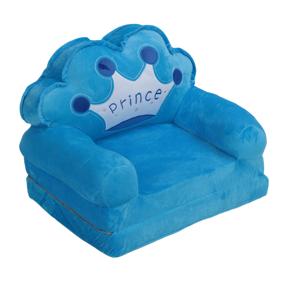 Foldable Cartoon Chair Lovely Crown Multi Functional Folding Kindergarten Reading Sofa Blue 2 Folding-image-OPC-PHQT5MF-NEW