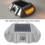 Modell 6V 1,8W Solar Road Stud Leuchte hellgelb 800 mAh 4