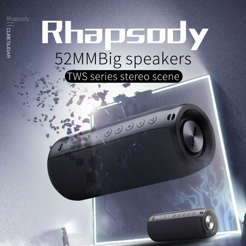 Portable Wireless Speaker Bt 5.2 Ipx5 Water Resistant Stereo Hifi Sound Subwoofer Speaker Long Playtime For Party 6921314276667